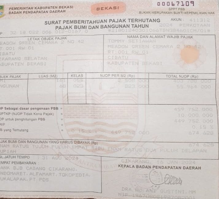 Rumah Dijual Siap Huni Baru Renov di Meadow Green Lippo Cikarang